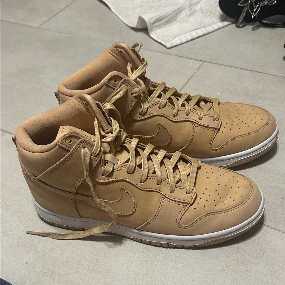 Nike Tan High-Top Sneakers